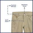 thumbnail image 4 of Educated Uniforms Girls 4-20 Adjustable Waist Skinny Stretch School Pant (Khaki 10), 4 of 5