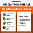 thumbnail image 4 of Simply Potents Seamoss Pills - Organic Seaweed Supplement, Antioxidants, Detox, Fiber, Vitamins, 60 Capsules, 4 of 6