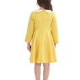 thumbnail image 4 of Lenpel Toddler Girls' Dresses Cotton Long Sleeve Doll Neck A-Line Casual Dress Baby Girl Fall Outfits for 2-12 Y, 4 of 4