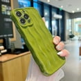 thumbnail image 3 of iPhone 13 Pro Max Case, Water Ripple Pattern Cute Bling Glitter Curly Wave Frame Phone Case for Women Girls Fashion Soft Silicone CProtective Back Cover (Green), 3 of 13