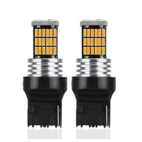 2 Pack W21W T20 LED Amber Turn Signal Bulbs 7440 45SMD for Car Brake Tail Lights