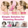 thumbnail image 4 of Elaimei Elastic Face Slimming Bandage, V-Line Facial Mask, Soft Silicone Chin Strap for Women and Men (Pink), 4 of 8