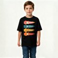 thumbnail image 2 of Boys Graphic T-Shirt Electric Guitars Music Rock Band Player Kids Tees 100% Cotton Tops Ages 4-13Y, 2 of 4