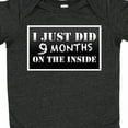 thumbnail image 4 of Inktastic 9 Months on the Inside Boys or Girls Baby Bodysuit, 4 of 5