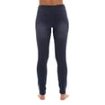 thumbnail image 3 of Just Love Women’s Ripped Denim Jeggings – Stretch Pull-On Jean Leggings, Skinny Fit Jegging Pants (Medium Ripped Denim, Small), 3 of 3