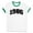White/Kelly Green, variant on 1986 College Style Ringer Tee Shirt Unisex Large White/Black
