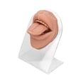 thumbnail image 4 of Modelo de lengua y boca de silicona 3D, partes del cuerpo para practicar perforaciones, modelo de exhibición de lengua y boca, suave y flexible para, 4 of 8