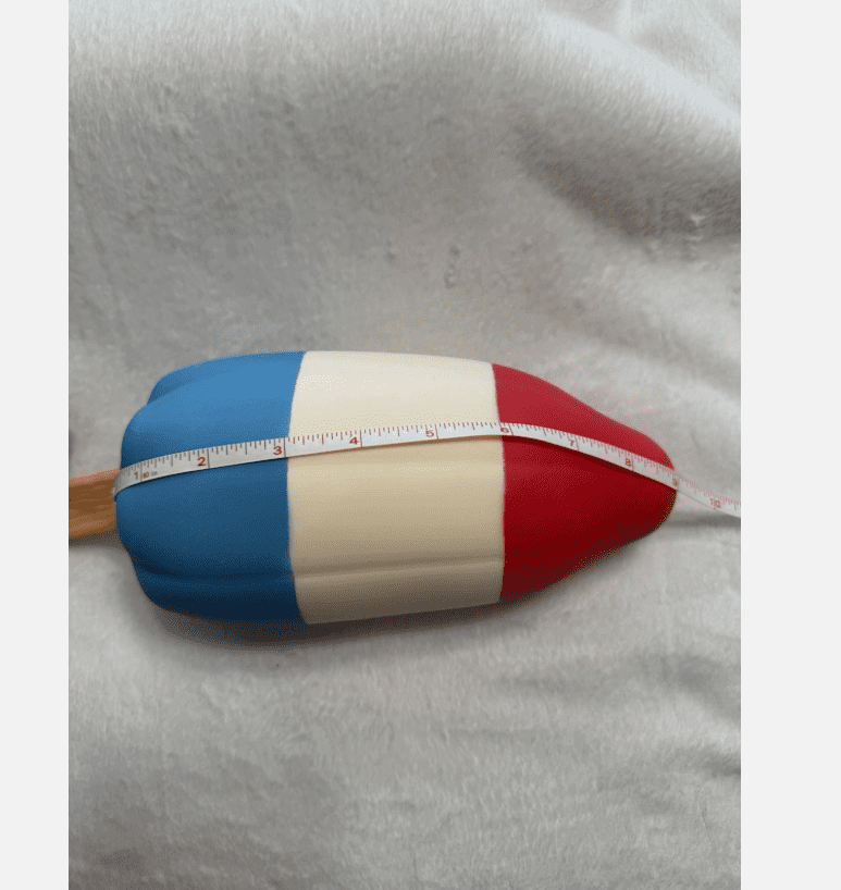 Patriotic Red White Blue Ice Pop Squishy Tool, Viral Keycaft Jumbo Squishy Summer Desk Fidget Equipment (1 Pc)