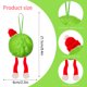 thumbnail image 3 of Bolas de adornos para árboles de Navidad | Textura verde peluda • Acento de cinta • Decoraciones navideñas de toque suave • Adornos colgantes duraderos • Encanto festivo moderno • Una pieza, 3 of 7