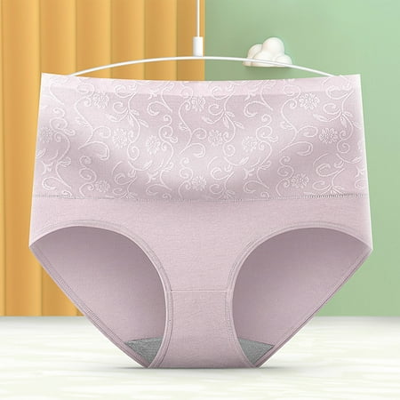 

Quealent Women Panties Thong Women Sport Style Underwear Breathable Panties Word Ice Silk Thongs For Women Purple XXL