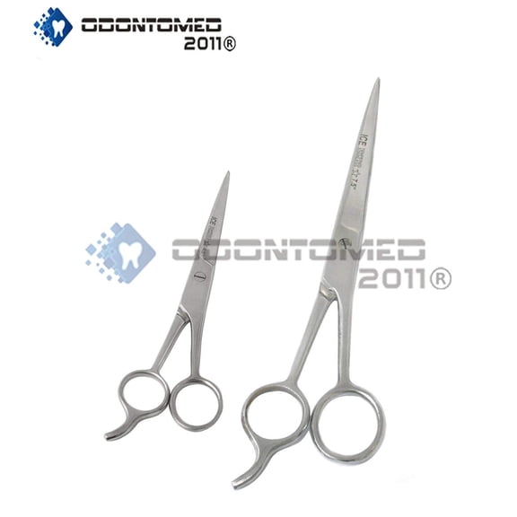 Odontomed2011® 2 Pcs Professional Barber Hair Dressing Scissors 4.5" 7.5" Hair Cutting Scissors/barber Shears - Ice Tempered - Stainless Steel Odm