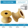 thumbnail image 1 of Diamond Brazed Half-Round Grinding Wheel for Angle Grinder - 50mm Thickness, Versatile for Marble, Quartz, Ceramic Tiles - High-Speed, Durable, Compact Design for Smooth Edge Finishing in Stone, 1 of 6