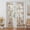 A-yellow-24"W x 72"L (Pack of 2), variant on Floral Linen Door Curtains 72 Inch Long 2 Panels For Front - Light Filtering Semi Sheer Window With Rod Pocket Yellow 24" W X 72" L