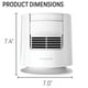 thumbnail image 5 of Honeywell QuietSet® Ventilador para dormir de mesa con ruido rosa, nuevo, ancho 7.0" x alto 7.4" x largo 7.0", blanco, HTF300W, 5 of 5