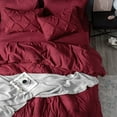 Cozy Comfort Red Comforter Set King Bedding Set King 7 Pieces