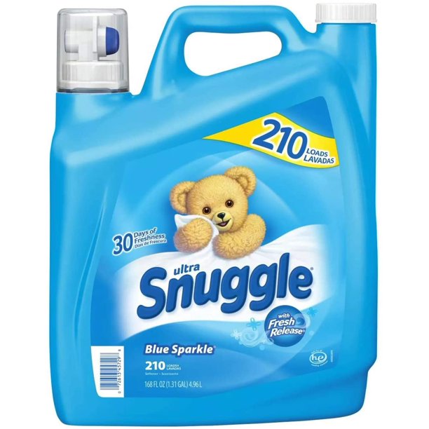 Snuggle Blue Sparkle Fabric Softener (168 oz., 210 loads) (Original