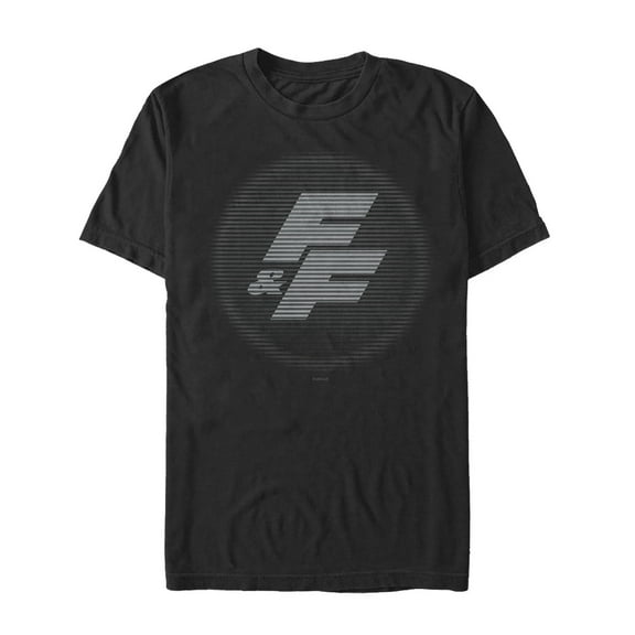 Men's Fast & Furious Striped FF Logo  Graphic Tee Black 2X Large