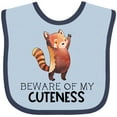 thumbnail image 3 of Inktastic Beware of My Cuteness Cute Red Panda Boys or Girls Baby Bib, 3 of 4