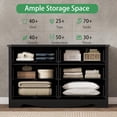 thumbnail image 5 of FANRAL 6 Drawers Dresser for Bedroom,Modern Wooden Chest of Drawers,Storage Organizer Dresser for Closet,Black Dresser, 5 of 8