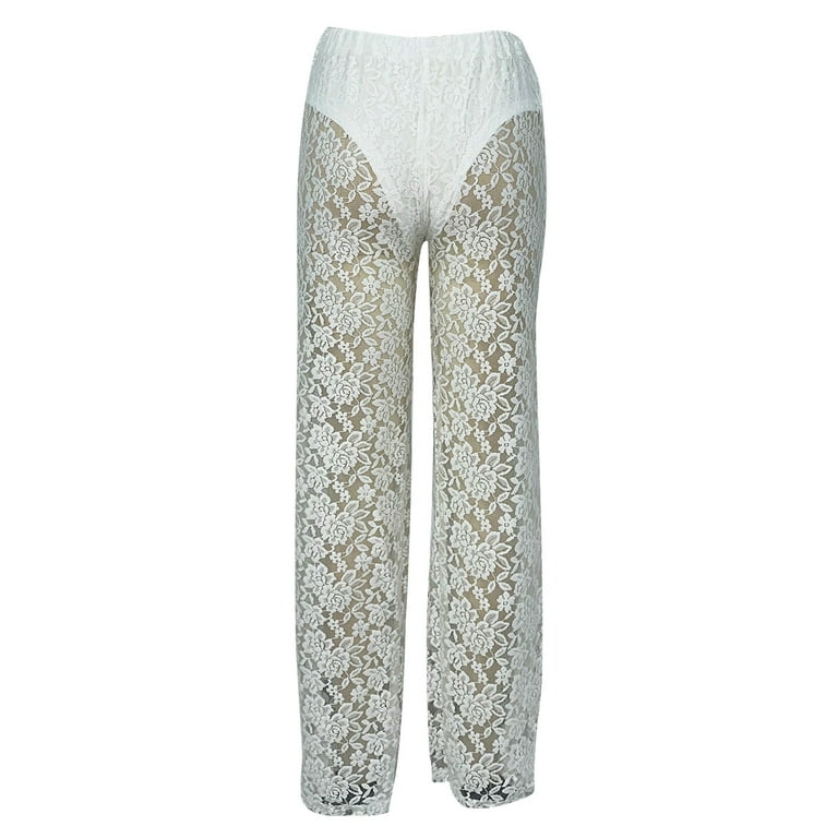 パンツ eu4ria LACE FLARE SEE-THROUGH PANTS パンツ eu4ria LACE FLARE SEE-THROUGH PANTS 即日発送】lace