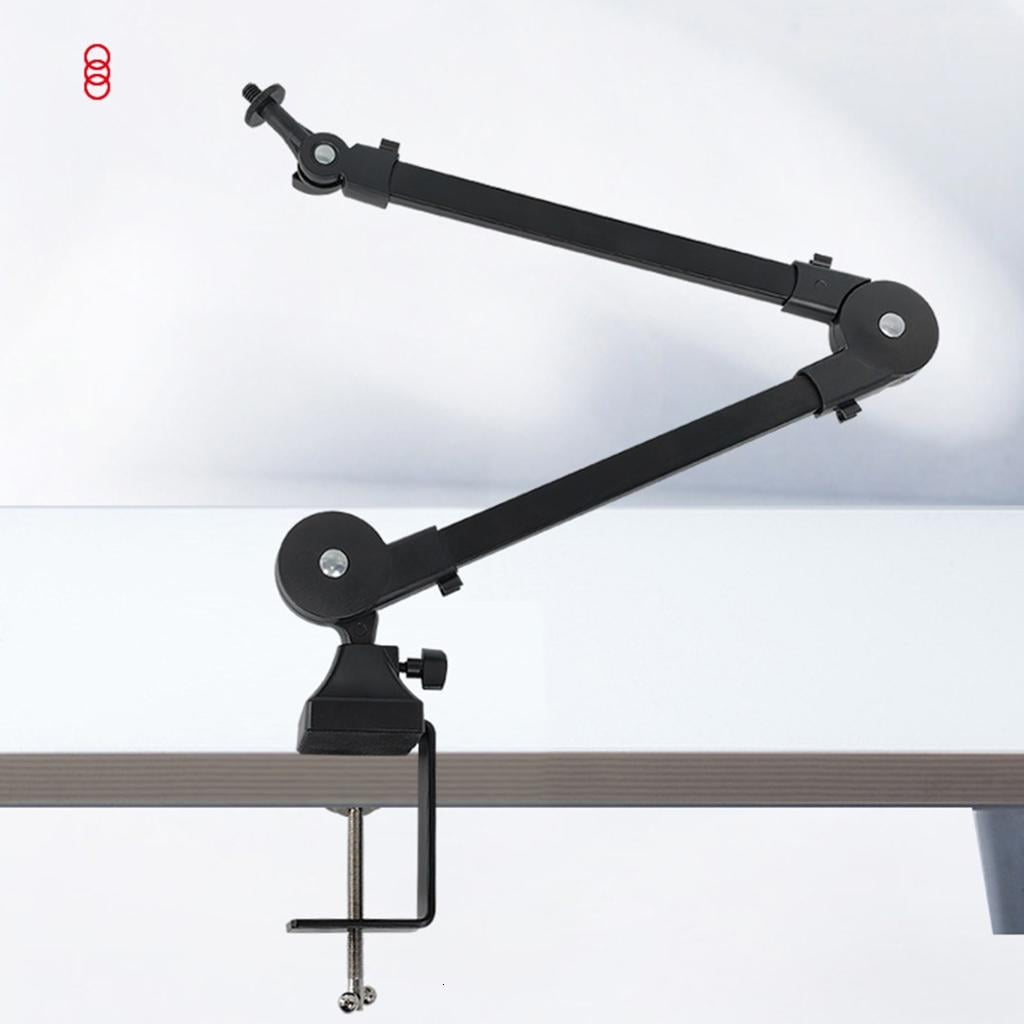 Jesscasday Microphone Arm withPop Protections - Microphone Stand with Wind Protections