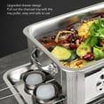 thumbnail image 3 of Rectangular Alcohol Grilled Fish Stove, Stainless Steel Baking Pan 2.2 4.4lb Capacity Even Heating for Home Commercial Use with Charcoal, 3 of 7