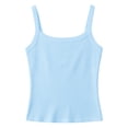 thumbnail image 5 of Girls Tshirts Summer Tops Short Sleeves Solid Color Tees Casual Crew Neck Basic Tees for Kids Light Blue 7-8 Years, 5 of 5