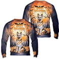 thumbnail image 3 of Mummy German Shepherd Happy Halloween with Pumpkins Bats Spooky Fun All Over Print 3D Sweatshirt Unisex Merch Alsatian Dog Lover Gifts - 00019, 3 of 6
