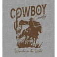 thumbnail image 2 of Cowboy Horse And Rider Women's Heather Gray Crew Neck Short Sleeve Top-Medium, 2 of 6