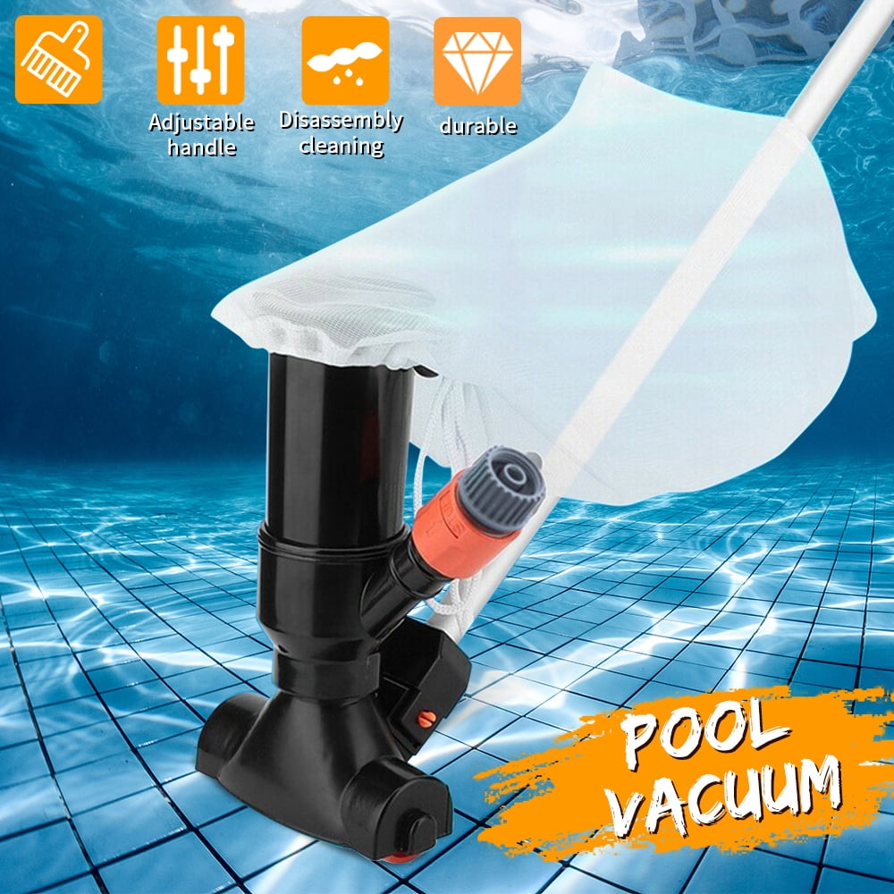 Red-eye Portable Pool Vacuum Jet Underwater Cleaner Spa Pond Mini Jet Vac Vacuum Cleaner Pool Cleaning Accessories for Above Ground Pool Spas Ponds & Fountains