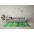 thumbnail image 3 of Ahgly Company Indoor Rectangle Abstract Emerald Green Modern Area Rugs, 5' x 8', 3 of 4