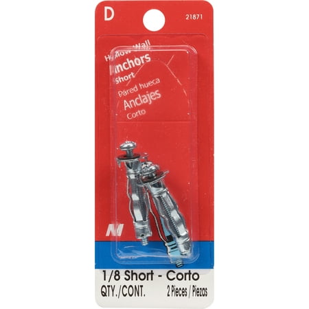 

1/8 -32 Zinc Short Pan Head Hollow Wall Anchors (10 pcs.)