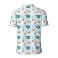 thumbnail image 4 of Rocae Turtles And Goldfish for Men's Short Sleeve Polo Shirt, Quick Drying Performance Moisture Wicking Sports Men's Golf Shirt Large, 4 of 9