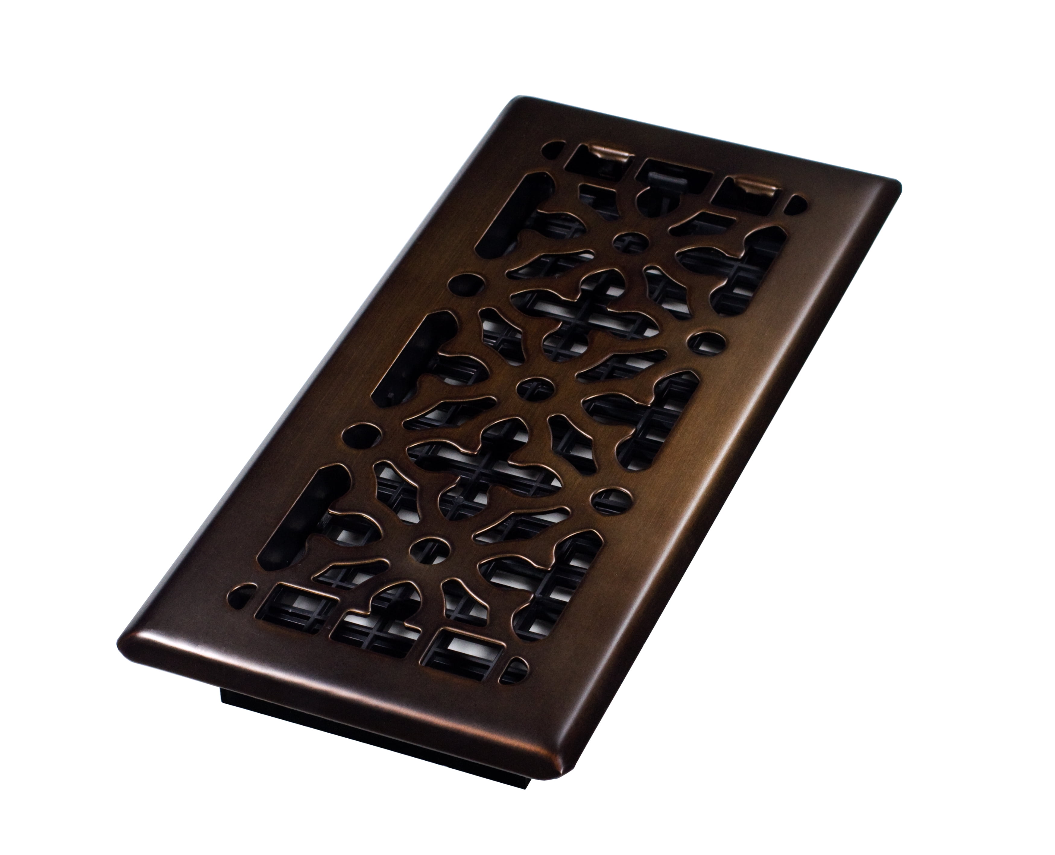 Plastic Chocolate Air Deflecting Heat Register Floor Vent 4x10 in