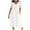 LYQ1_White, variant on Meichang Linen Button Down Shirt Dresses for Women Plus Size Short Sleeve V Neck Midi Dress Flowy Swing Casual Beach Dresses with Pockets