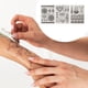 thumbnail image 4 of Tatuajes falsos realistas de 3 piezas, estilos mixtos, tatuajes temporales para adultos en negro, 4 of 5