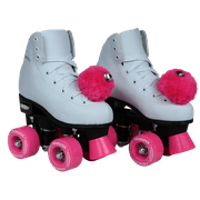 Epic Pink Princess Quad Roller Skates