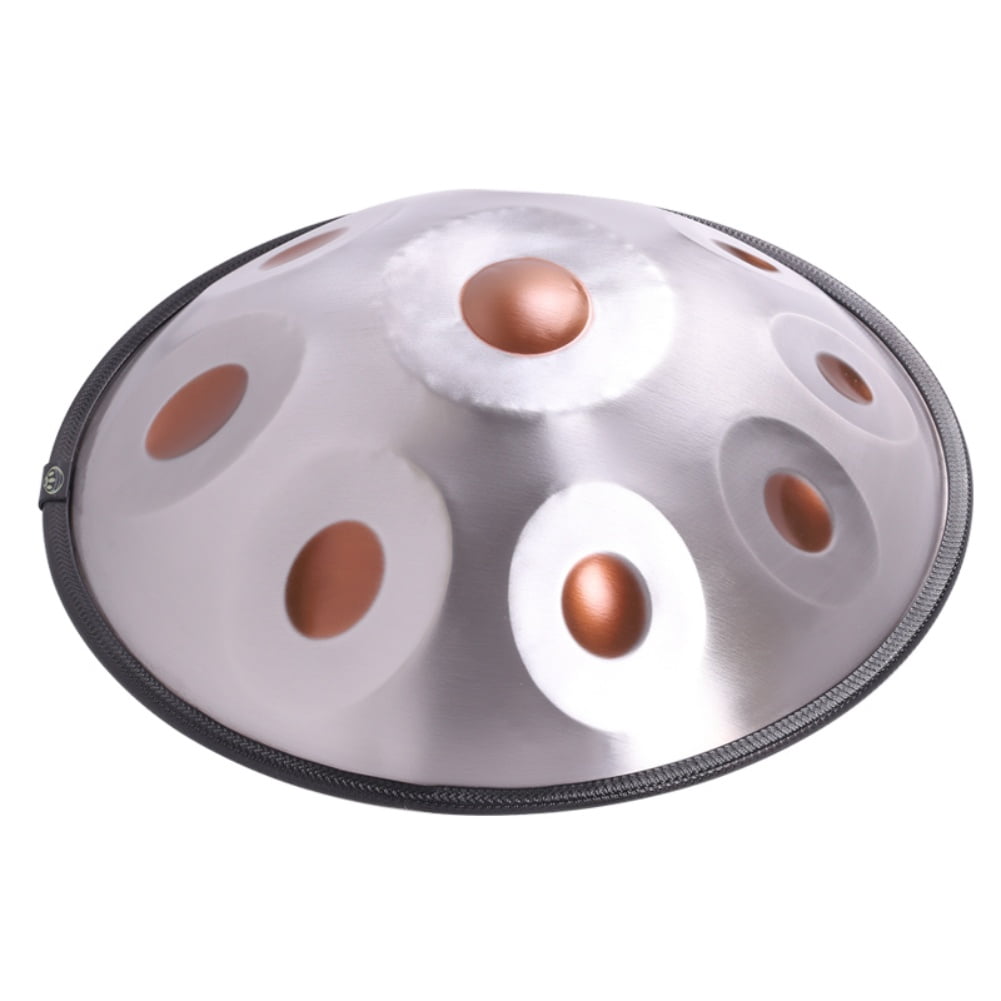 Latourreg 440HZ D Minor 18In 9 Notes Ash-Gold Hand Pan Percussion Music Drum with Soft Bag