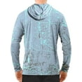 thumbnail image 3 of Men's UPF 50+ Fishing Shirts for Men Long Sleeve UV Sun Protection Tee Tops Light Grey 3X-Large, 3 of 7