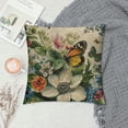 thumbnail image 2 of ONETECH Spring Pillow Cover Blue Flowers Throw Pillowcase Butterfly Home Sofa Bedroom Living Room Holiday Cushion Case Farmhouse Decorations, 2 of 5