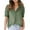 Green, variant on Admvng Summer Tops for Women Fashion Solid Color Casual V-Neck Puff Petal Sleeve Loose T-shirt Tops S-2XL
