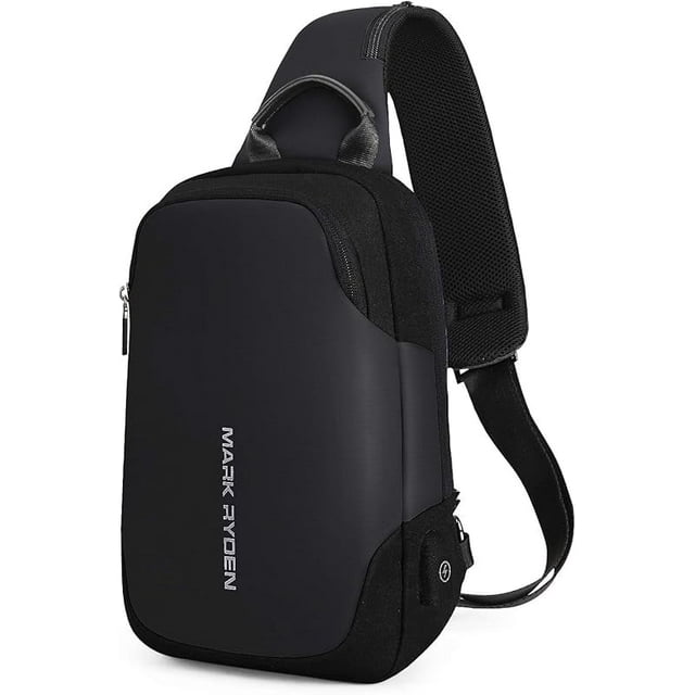 MARK RYDEN Bolso Bandolera Antirrobo para Hombre, Bolso Bandolera de Viaje Impermeable, Apto para ipad de 9,7"...