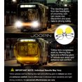 thumbnail image 4 of Joopin Clip on Driving Glasses Rimless Flip Up Style Anti-Glare Night Vision Glasses for Driving(Yellow）, 4 of 9