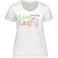 thumbnail image 3 of Inktastic Live, Laugh, Love Women's Plus Size T-Shirt, 3 of 5