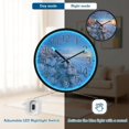 thumbnail image 3 of Ryvnso Rose Flowers on Snow 12 Inch Night Light Wall Clock Silent Battery Operated Luminous Clocks, 3 of 8