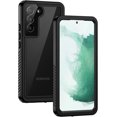 thumbnail image 1 of KOMI Samsung Galaxy S22+ Plus Case, IP68 Waterproof Dustproof, Built-in Screen Protector, Rugged Full Body Shockproof Protective Cover for Galaxy S22 Plus 5G 6.6 Inch, Black/Clear, 1 of 5