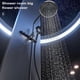 thumbnail image 3 of 1pcs 25cm Plastic Round Shape Rainfall Powered Shower Room Top Shower Roof Head Nozzle Cabin Access-l, 3 of 5