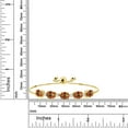 thumbnail image 2 of Gem Stone King 7.70 Ct Ecstasy Mystic Topaz White Created Sapphire 18K Yellow Gold Plated Silver Bracelet for Women, 2 of 4
