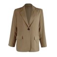 thumbnail image 1 of Vedolay Womens Tops Blazer Women Long Sleeve Suit Jackets for Work Business Casual Lightweight Top,Khaki XXL, 1 of 4