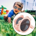 thumbnail image 6 of Kokiya Kids Foldable Sunglasses Folding Sunglasses Girls Boys Children Cute Gift Eyewear Glasses for Beach Outdoor Photo Props Party Pink Gray, 6 of 9